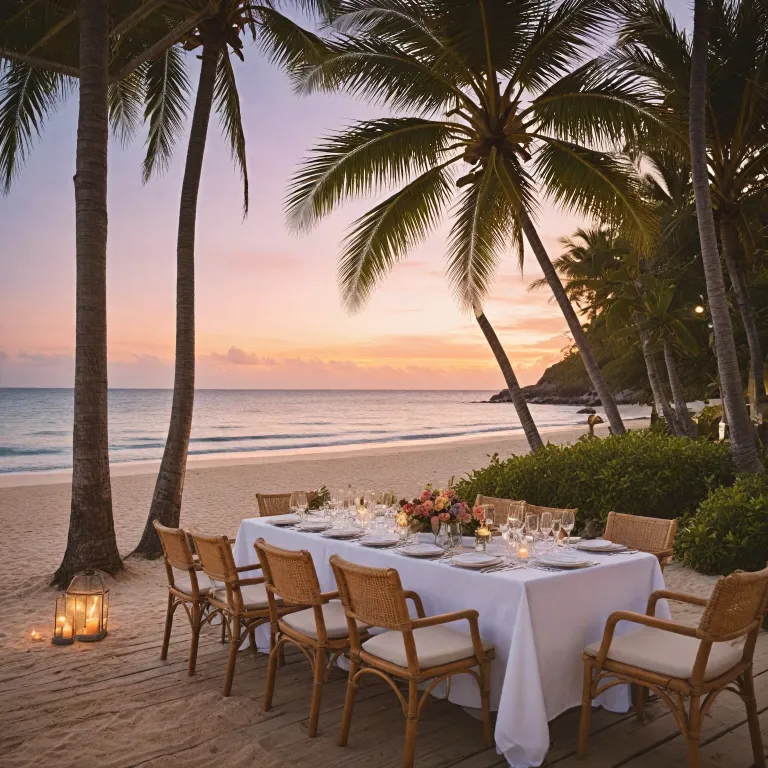 Elegant beachside dining in Belle Mare Mauritius restaurants