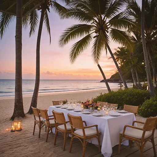 Elegant beachside dining in Belle Mare Mauritius restaurants