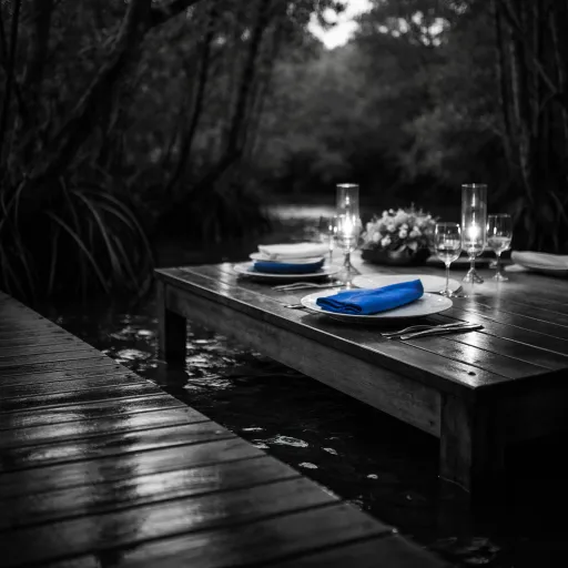Le Barachois at Constance Prince Maurice: dinner on a floating pontoon through the mangroves