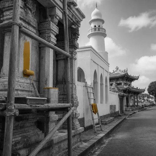 The temples, mosques and pagodas along the Royal Road: tracing Mauritius's religious geography